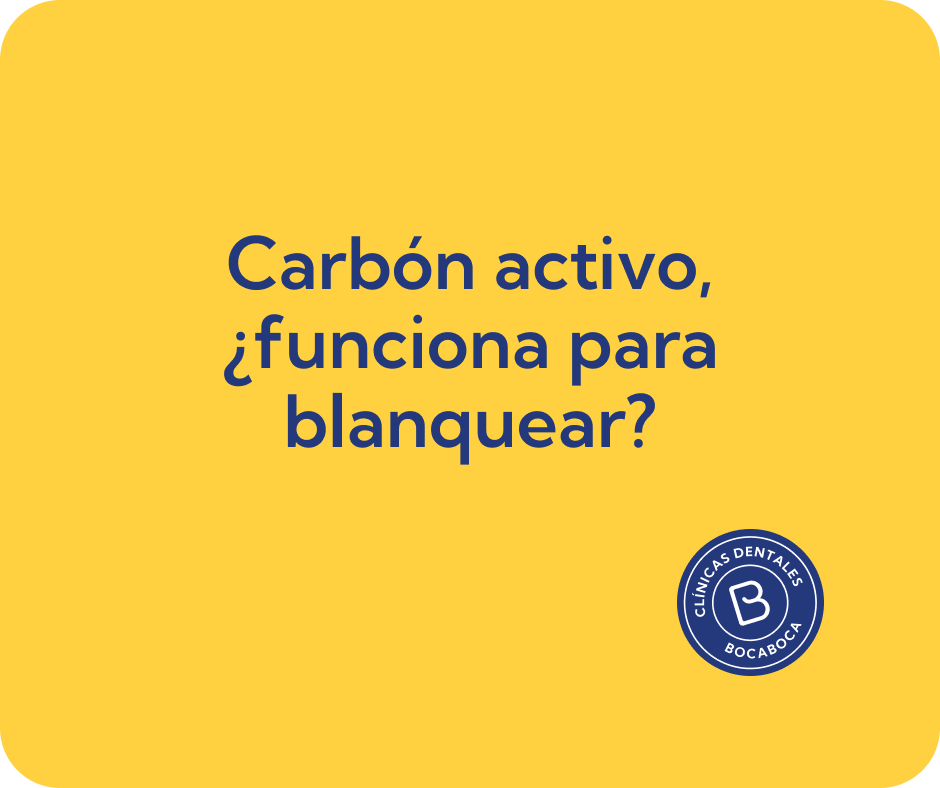 Carbón activo, ¿funciona para blanquear