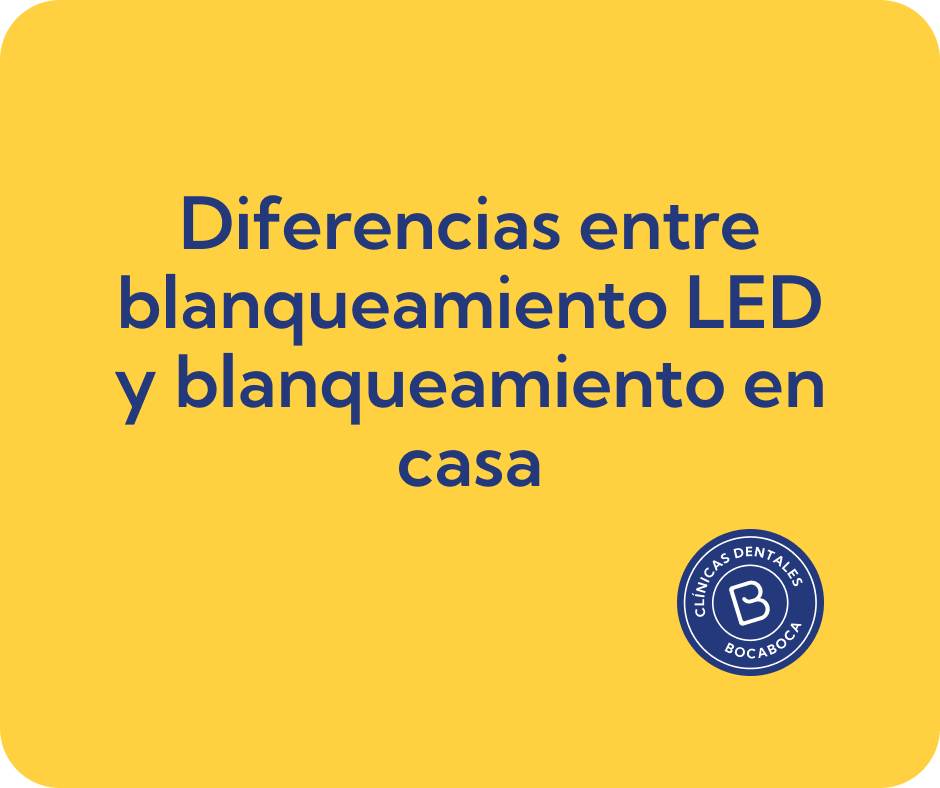 Diferencias entre blanqueamiento LED y blanqueamiento en casa